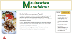 Desktop Screenshot of maultaschen-manufaktur.de